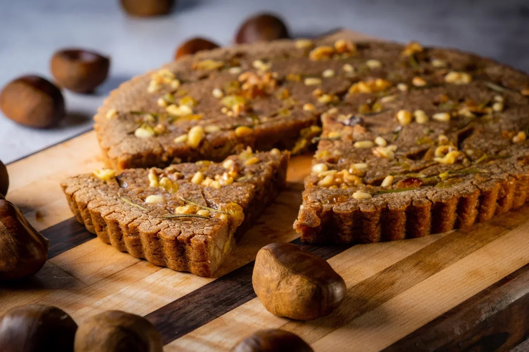 Castagnaccio | Italian Chestnut Cake Recipe