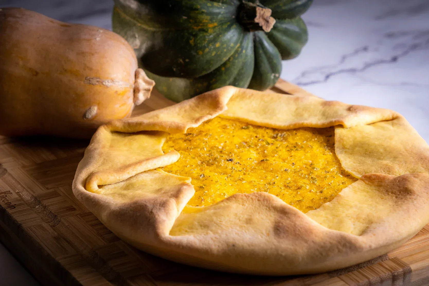 Farinata di Zucca | Italian Savory Squash Pie Recipe
