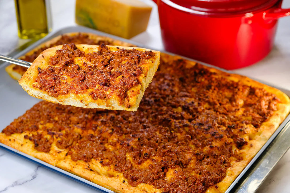 Focaccia alla Bolognese | Bolognese Pizza Recipe