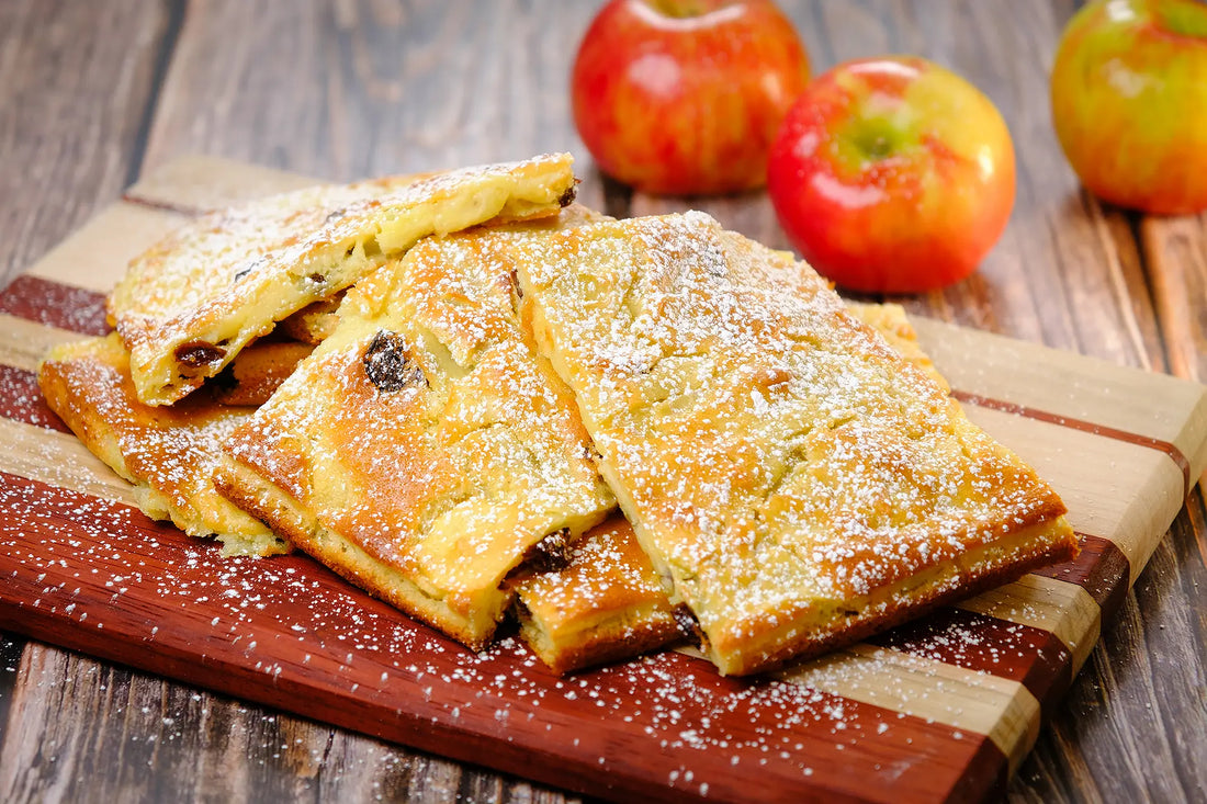 Focaccia Dolce alle Mele | Sweet Apple Dessert Focaccia Recipe