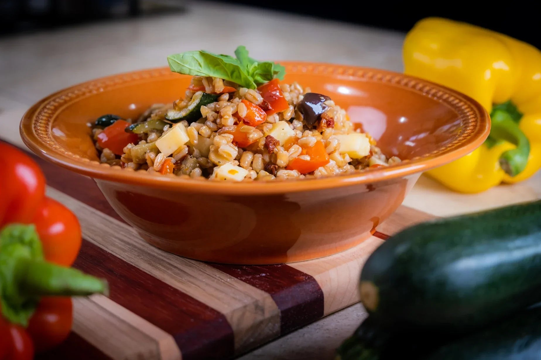 Insalata di Farro | Italian Barley Salad Recipe
