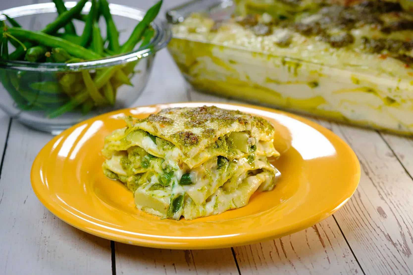 Lasagna al Pesto | Traditional Italian Vegetarian Lasagna Recipe