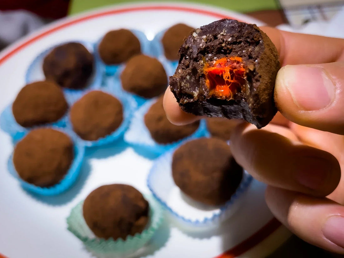 ’Nduja-Stuffed Chocolate Truffles | Simple SPICY Chocolate Recipe