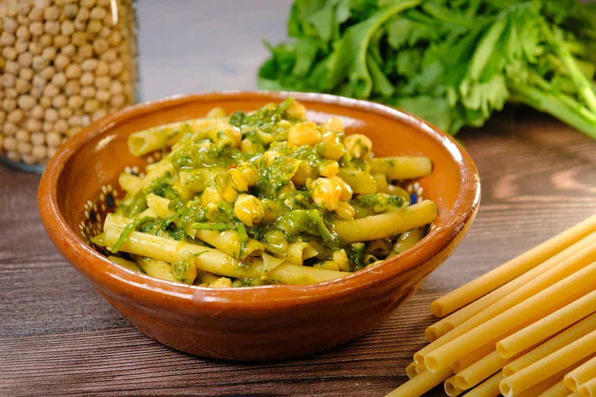 Pasta con Ceci e Cime di Rapa | Pasta with Chickpeas and Broccoli Rabe Recipe
