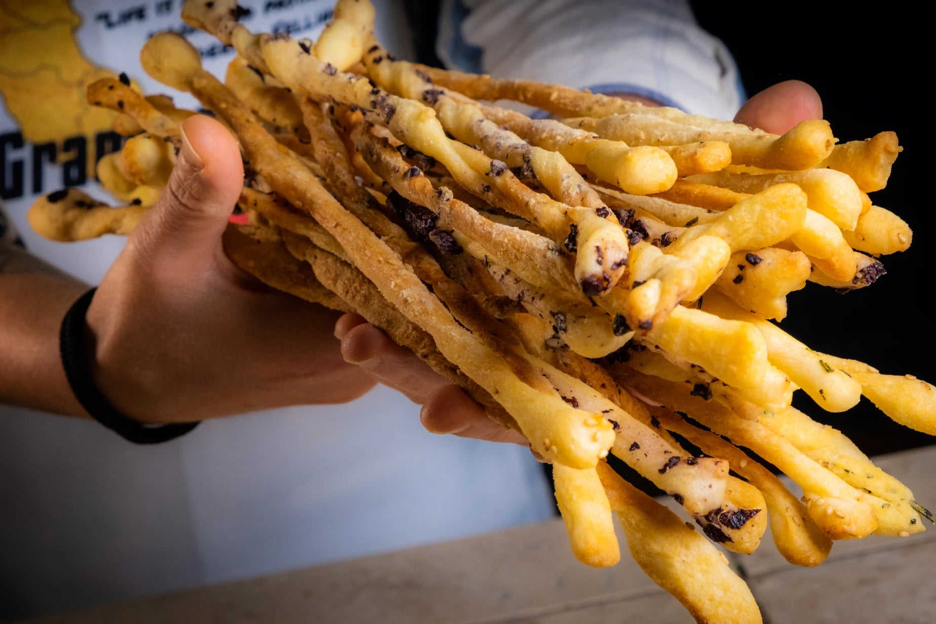 “Grissini” Italian breadsticks.